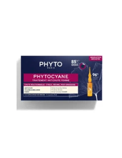 Phytocyane Traitement Antichute Femme Chute Réactionnelle. 12x5ml